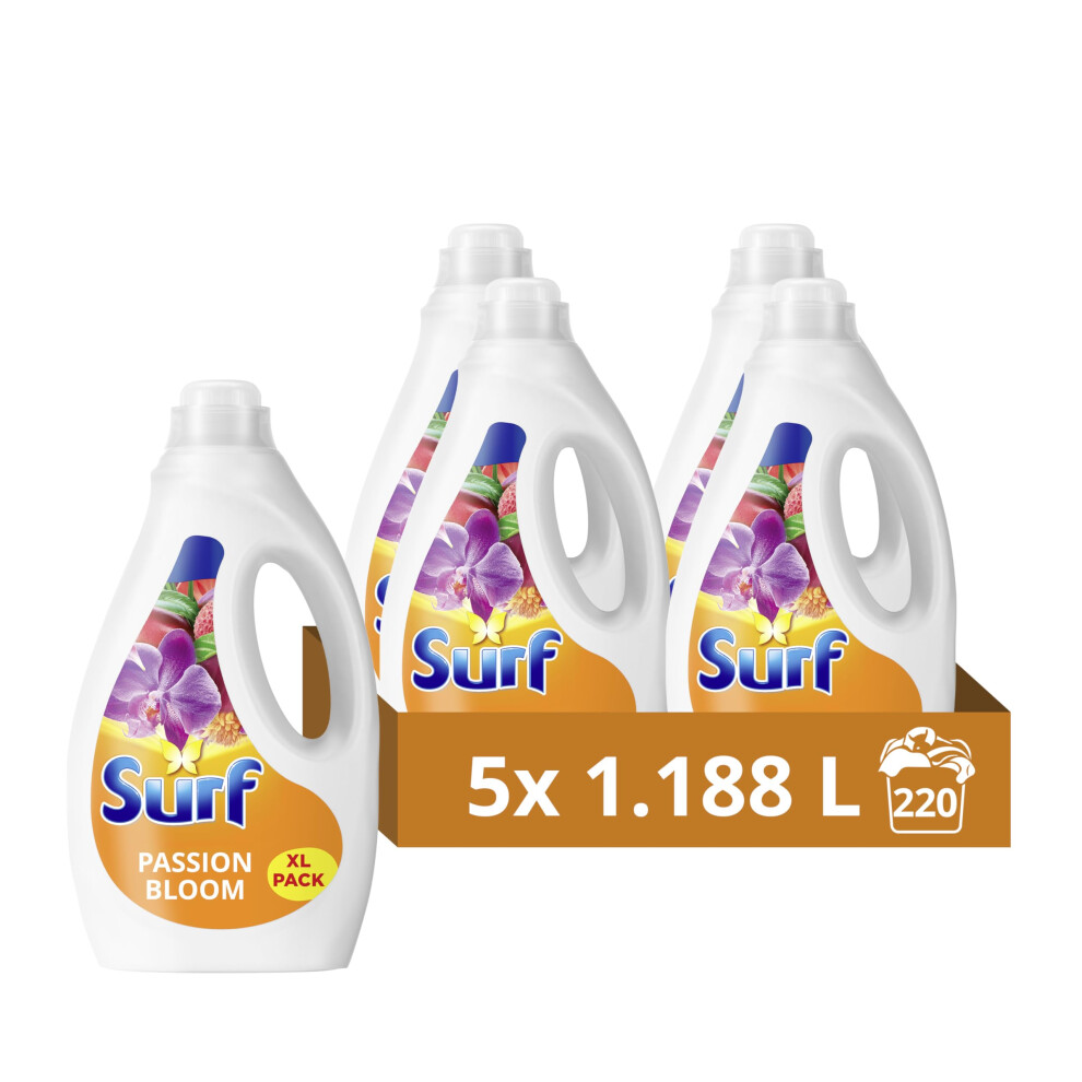 New Surf Passion Bloom Laundry Washing Liquid 220 Washes With A Joy-Infused Fragrance With Natural Essential Oils Lasting Up To 12 Hours In Wear Detergent