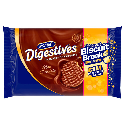 McVities McVitie's Milk Chocolate Digestive Twin Pack, 532 g (Pack of 6) 1