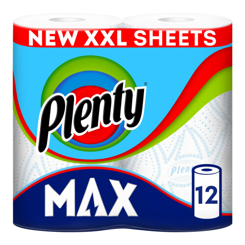 Plenty Plenty Max Kitchen Roll 12 Rolls