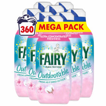 Fairy Outdoorable Fabric Conditioner, Cherry Blossom and Nordic Cotton, 360 Washes (8x45), Ultra Concentrated Formula For Sensitive Skin,