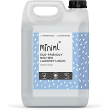 Miniml Eco Laundry Liquid Washing Detergent 5L Refill - Natural Non Bio Fresh Linen Scented Clothes and Fabric Softener for Machine or Delicate Hand