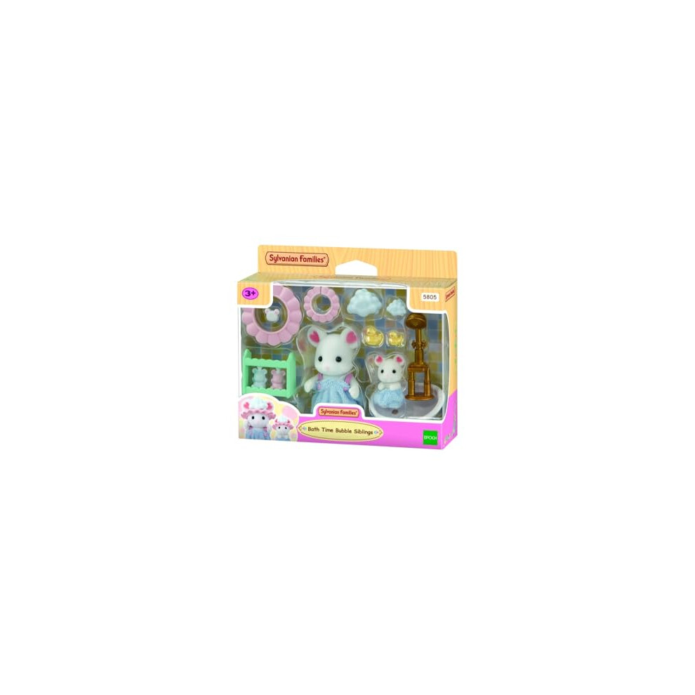 Photos - Doll Accessories Sylvanian Families - Bath Time Bubble Siblings 5805
