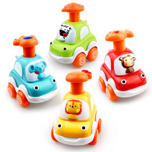 Love&Mini Baby Toy Cars for 1+ Year Old Boy Toddler Toys Age 18M+, 1 2 3 Years Old Boy Gifts Animal Cartoon Press and Go Cars for Toddlers 2-5