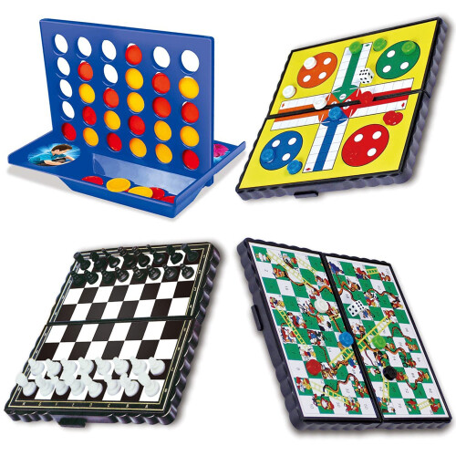 4-in-a-Row, Saijer Mini 'Connect 4' Board Game (4 Sets)