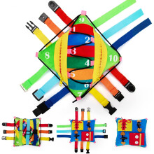 teytoy Sensory Pillow Buckle Pillow Toy, Travel Toys for Toddlers on Plane Buckle Toddler Toy Soft Stuffed Fidget Fat Brain Toys Early Development -