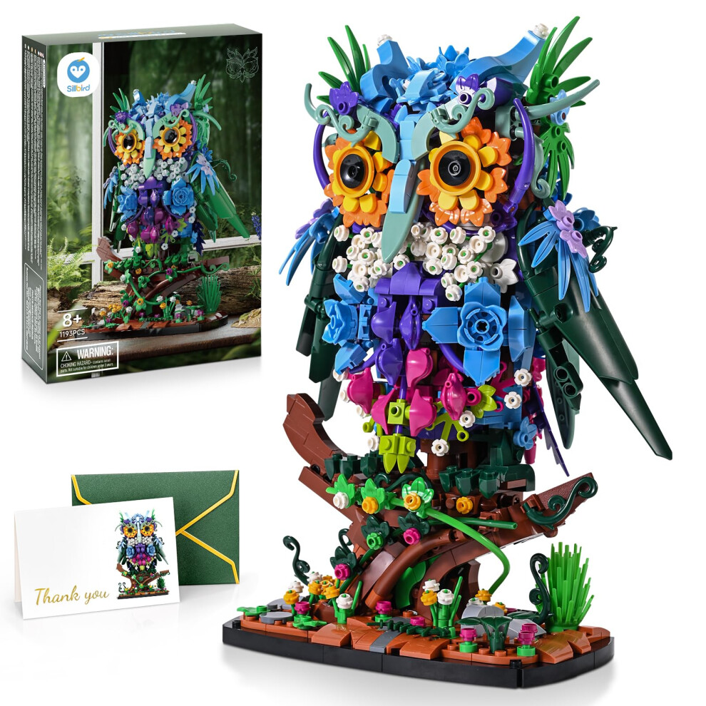 Photos - Construction Toy Sillbird Owl Building Set, Collectible Buildable Toy, Room D?cor Display Model, Christmas Halloween Creative Gifts for Kids