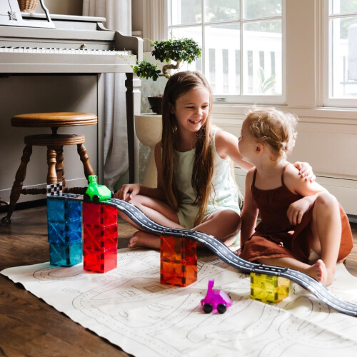 Magna-Tiles Downhill Duo 40-Piece Set, Black 2