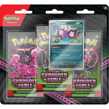 Pok?mon TCG: Scarlet & Violet?Shrouded Fable 3-Pack Blister - Pecharunt (3 Booster Packs & Foil Promo Card)