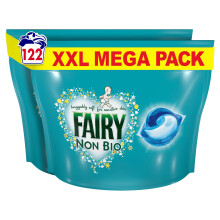 Fairy Non Bio PODS? Washing Liquid Capsules, For Sensitive Skin, 122 Washes (61x2)