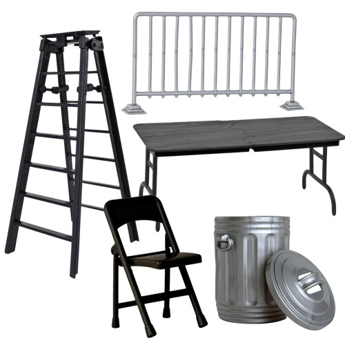 WWE Action Figure Accessory: (Set of 5 Wrestling Props) 1