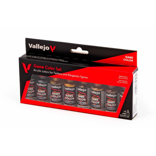 Vallejo Game Metallic Color Set, 17 ml (Pack of 8) 2