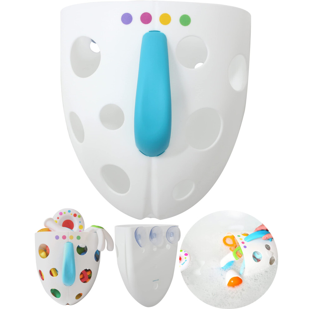 Koo-di Scoop n Store Bath Toy Caddy | Toddler and Baby Bath Toys Storage | For Quick & Easy After Bath Tidy Time | Baby Bath Caddy That Doubles As