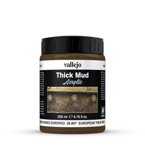 AV Vallejo Weathering Effects 200ml - European Thick Mud, VAL26807 2