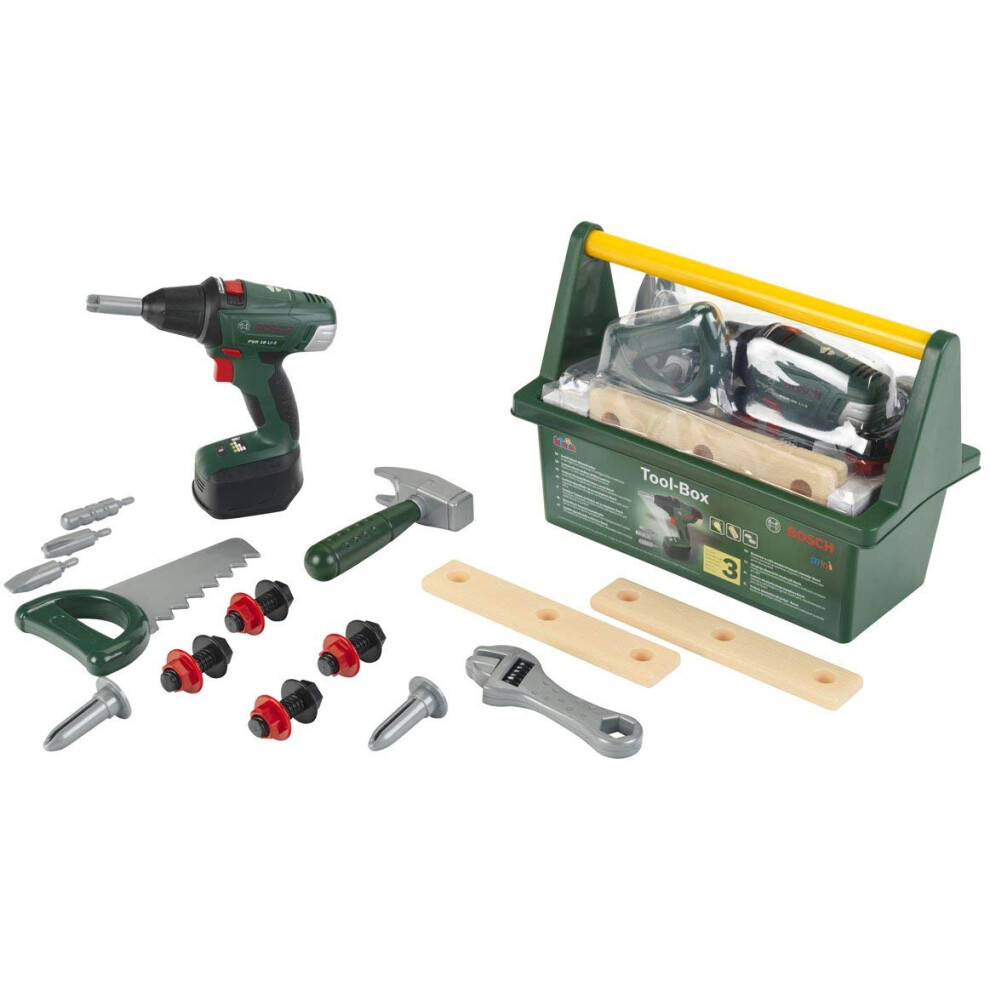 Photos - Role Playing Toy Theo Klein 8520 Bosch Tool Box I With lots of tools I Incl. battery-powered cordless screwdriver with light and sound I Toy