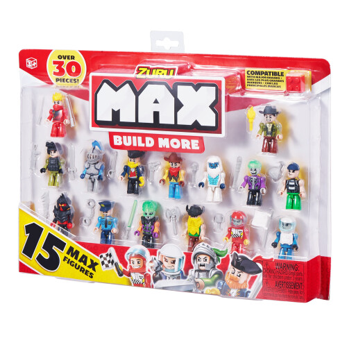 ZURU MAX Build More Mini Figure Set - 15 Figures (Styles Vary) 8344 1