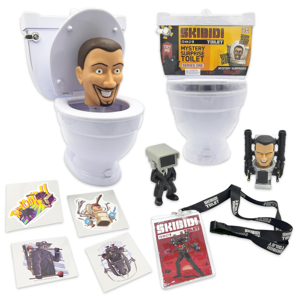 Photos - Action Figures / Transformers Skibidi Toilet Mystery Toilet Mystery Toilet with Surprise Toys to Discover inside, Officially Licensed Merch 1330-SIOC
