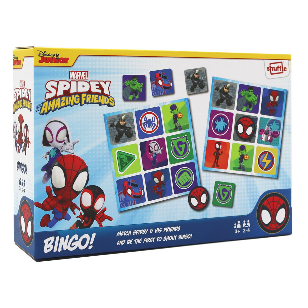 Photos - Other Toys SHUFFLE Spidey and his Amazing Friends Bingo, Match Spidey, Friends and Villains in this Fun Game for Marvel Fans, Great Gif