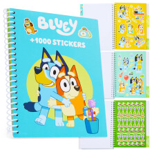 Bluey Sticker Book for Kids with 28 Sticker Sheets Over 1000 Stickers for Scrapbooking Art Activity Set Gifts for Kids