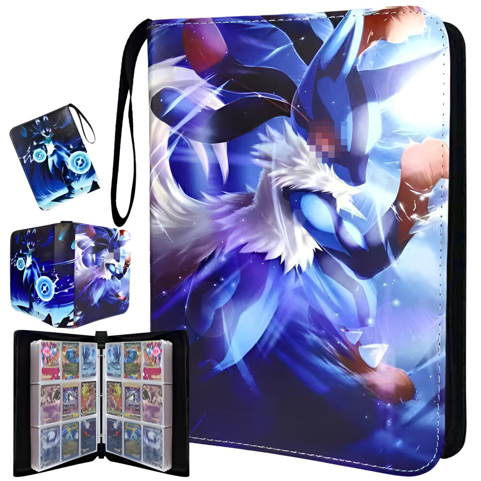 Amycore Trading Card Binder 900 Pockets, 9 Pocket Premium Card Album Folder With 50 Double-Sided Removable Sleeves, Zipper Carrying Card Holder Display Storge