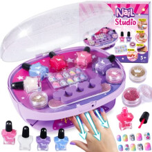 Tacobear Nail Art Kit for Kids Girls Toys Gifts 5 6 7 8 9 10 11 Years with Peel off Nail Varnish Nail Polish Nail Dryer Press-On Nail Sticker Nail