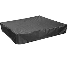 PERFETSELL Sandbox Cover Square Waterproof Sand Pit Cover Dustproof Protection 120x120cm Sandpit Pool Cover Black Sandbox Canopy with Drawstring Avoid
