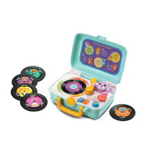 VTech Baby My 1st Record Player, Toy Turntable with Jazz, Pop, Techno, Country and Hip Hop Music with Fun Phrases and Animals, Gift for Babies 12, 18,