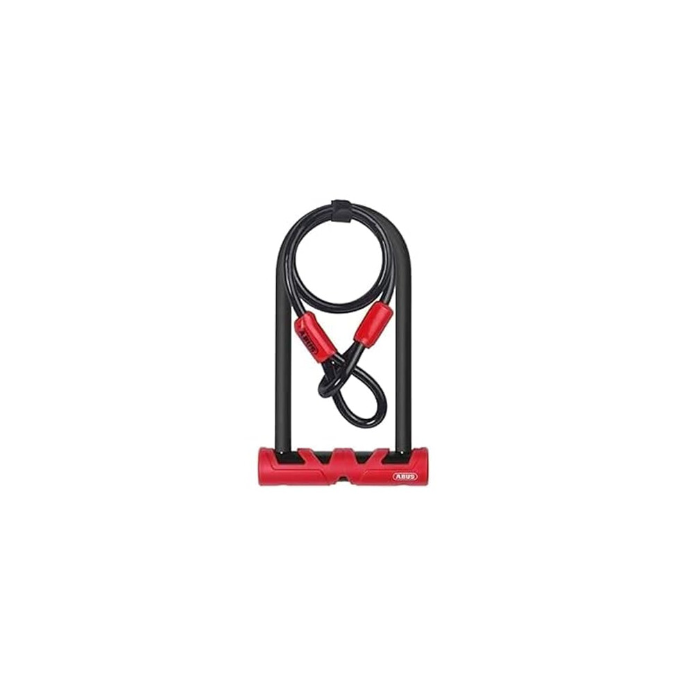 ABUS Ultimate 420 U-lock + USH holder + Cobra 10/120 security cable - Bike lock set - security level 12 - Black/Red
