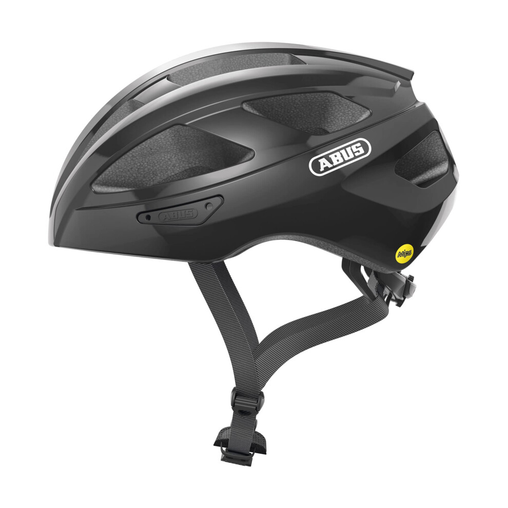 ABUS Macator MIPS road bike helmet - bike helmet for beginners with peak - suitable for people with pigtails - for men and women