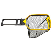 Frabill Trophy Haul Bearclaw 1418 Fishing Net, One Hand Designed Landing Net with built in Light, Black and Gold (FRBNX14L)