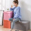 Storage box Foldable Ottoman Seat Toy Storage Box 5
