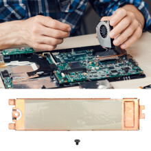 Durable Aluminium Alloy Heat Sink Cover for NVMe M.2 SSDs-Fits XPS 15 9500/9510/9520