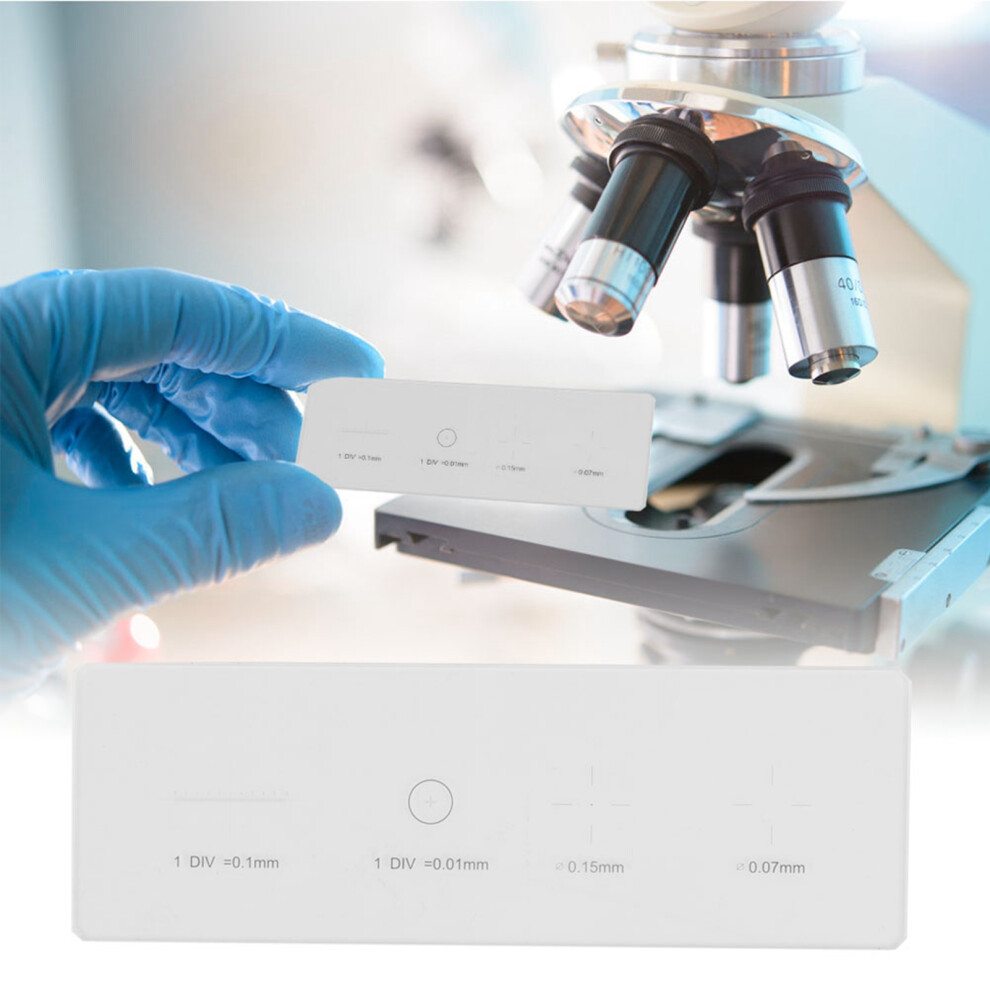 Microscope Objective Calibration Slide Micrometer with 0.01mm Glass Stage Division-Precision Measurement Tool-image-OPC-PHXD6N6-NEW