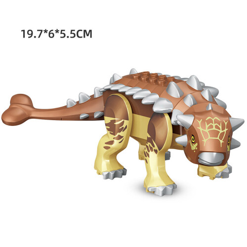 (Ankylosaurus) 1pc Jurassic Dinosaur Building Blocks Big Size Figures Bricks