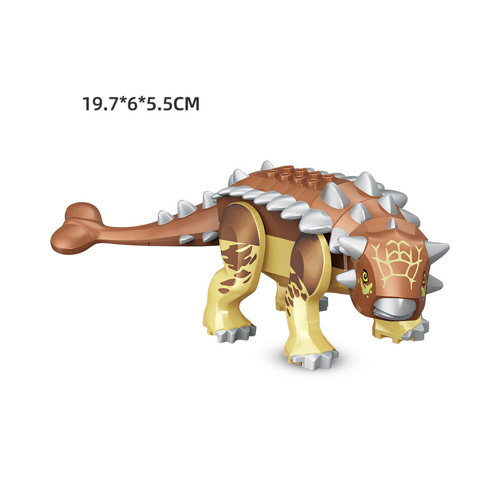 (Ankylosaurus) 1pc Jurassic Dinosaur Building Blocks Big Size Figures Bricks