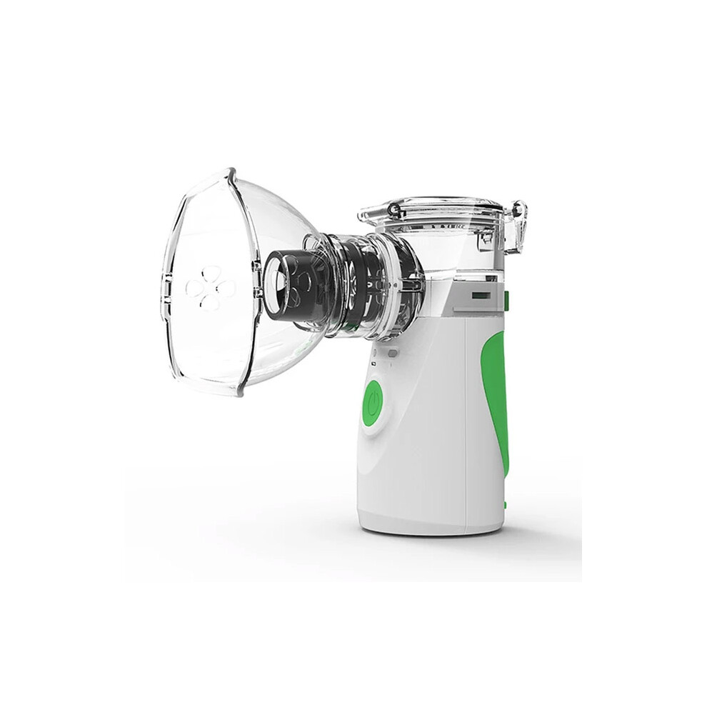 (Green) Mini Handheld Mesh Nebulizer For Children Adult Handheld Silent Atomizer Humidifier
