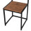 Homcom HOMCOM 3 Piece Dining Table Set with Metal Frame Natural 9