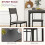 Homcom HOMCOM 3 Pcs Compact Dining Table 2 Chairs Set Grey Wood Grain 5