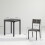Homcom HOMCOM 3 Pcs Compact Dining Table 2 Chairs Set Grey Wood Grain 3
