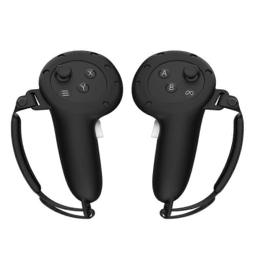 (black) Meta Quest 3 Controller Grip Silicone Case, Case Compatible with Meta Quest 3 Accessories, Silicone Case with Adjustable Straps