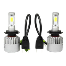 9~30v H7 Cob Led Headlight Conversion 80w 8000lm 6500k Car Waterproof White Light Bulbs Aviation Aluminum Fog Light - JA