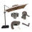 (Handrail set)Patio Umbrella Accessories Deck Umbrella Accessories For Balcony Beach Patio 3