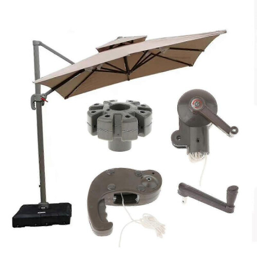(Handrail set)Patio Umbrella Accessories Deck Umbrella Accessories For Balcony Beach Patio 2