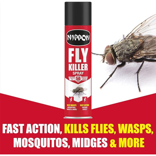 Vitax Nippon Fly & Wasp Killer Aerosol 300ml Fast Acting Spray 1