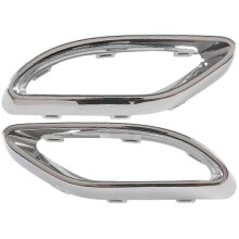 1 Pair Rear Exhaust Pipe Trim Bezel Fit for Mercedes W177 a W238 E W205 C 2058852221,2058852321 - JZ