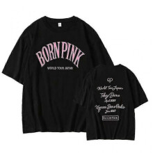 (L, Black 2) Black Born Pink Concert Around The Same Short-sleeved Cotton T-shirt