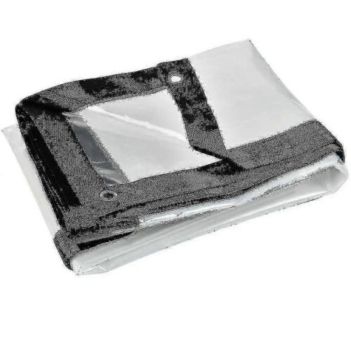 (2x3M) Waterproof Tarpaulin With Eyelets, Transparent, Foldable - JA 1