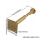 Stainless Steel Adjustable Table Leg 6 X 25cm Titanium 3