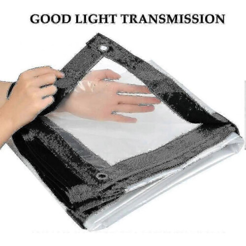 (2x3M) Waterproof Tarpaulin With Eyelets, Transparent, Foldable - JA 2