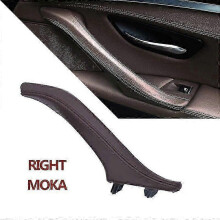 (RIGHT MOKA) Lhd Rhd Left Right Interior Door Leather Pull Handle Assembly For Bmw 5 Series F10 F11 F18 520i 523i 525i 528i 535i - JZ