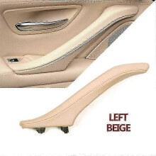 (LEFT BEIGE) Lhd Rhd Left Right Interior Door Leather Pull Handle Assembly For Bmw 5 Series F10 F11 F18 520i 523i 525i 528i 535i - JZ